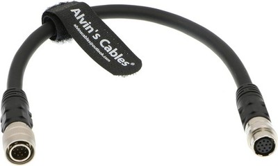 12 Pin Hirose to 12 Pin Female Extension Cords Camera Lens Control Cable 30cm