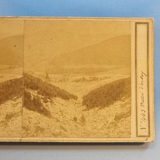 Stereoview Card Chamonix C1870 Real Photo An Alpine Valley Braun France