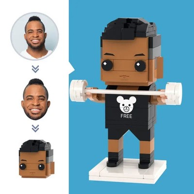 Custom Weightlifting Figurine from Photo | Personalized Gym Gift