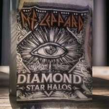 Def Leppard Woven Blanket Diamond Star Halos Made In USA 52In Fringe Tapestry