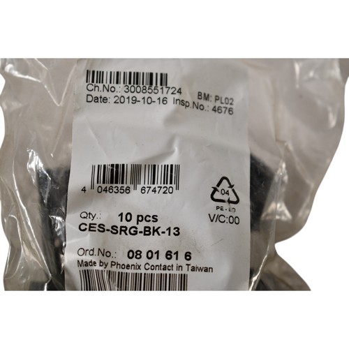 Phoenix Instruments Srg Lot of 15 NEW Phoenix Contact CES-SRG-BK-13 Cable Sleeves 12-13mm IP54 ...