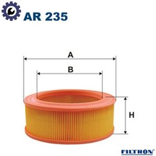 AIR FILTER AR 235 FOR RENAULT 4/Box/Body/MPV/Hatchback 6/RODEO 8 ESTAFETTE 10