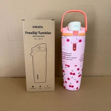 Owala Pink Cherry 30oz FreeSip Sway Tumbler with Travel Grip Water Bottle