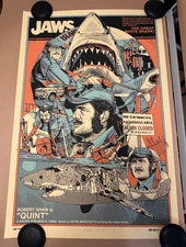 Jaws by Tyler Stout - Rare XX/300 Mondo Spielberg CODA Poster Art