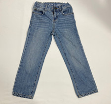 Newe Childrens Place Jeans Girls 5 Straight Leg Light Wash Adjustable Waistband