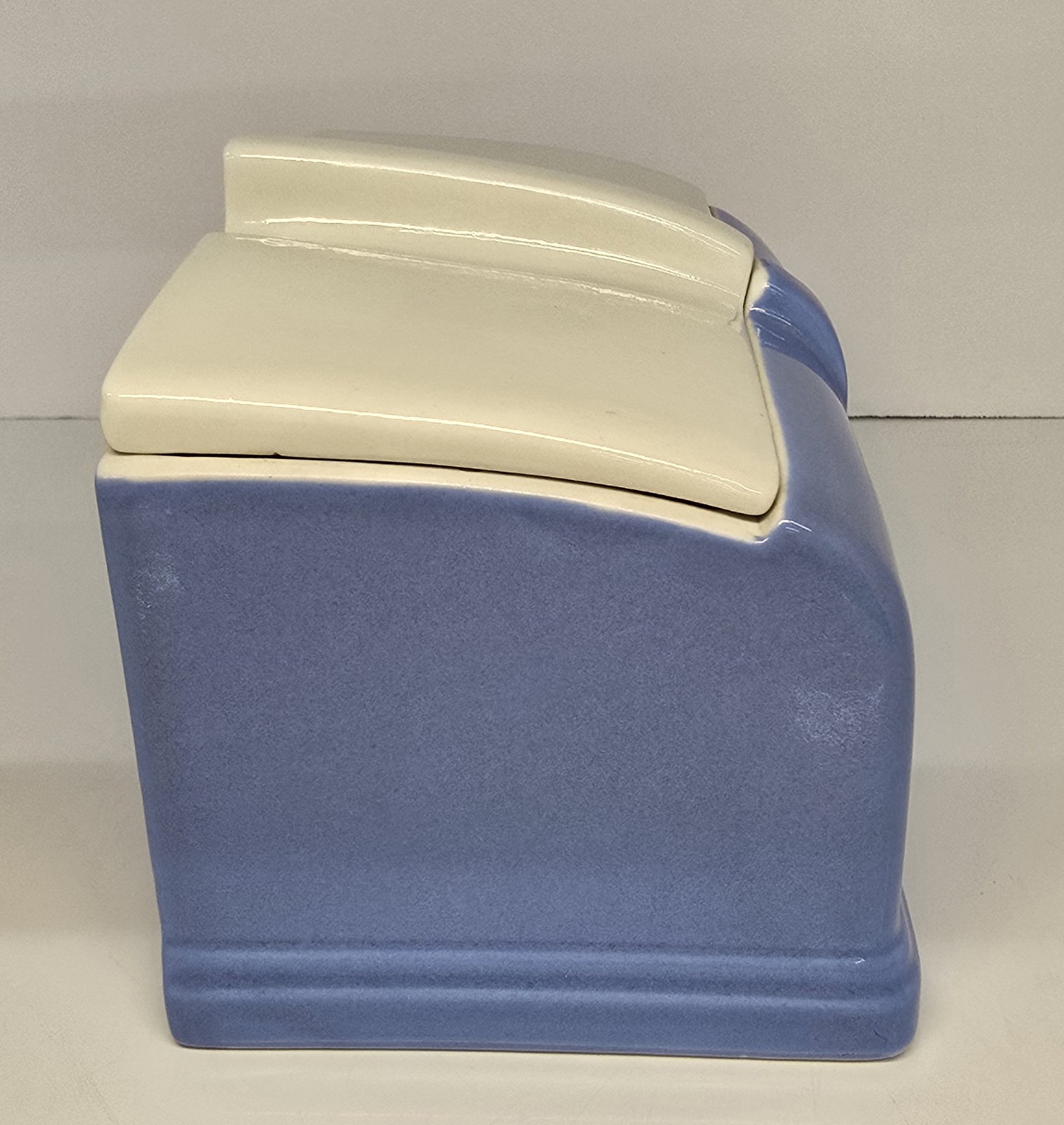 Vintage The Hall China Co. Refrigerator Dish Cold Spot Blue & White 