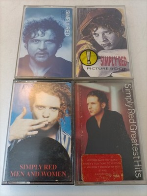 LOTTO 4x SIMPLY RED - Greatest Hits Männer und Frauen Bilderbuch MUSICASSETTE MC