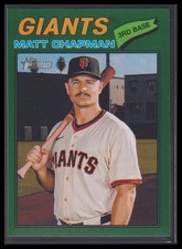 2026 Topps Heritage Dark Green Border #114 - Matt Chapman  - San Francisco Giant