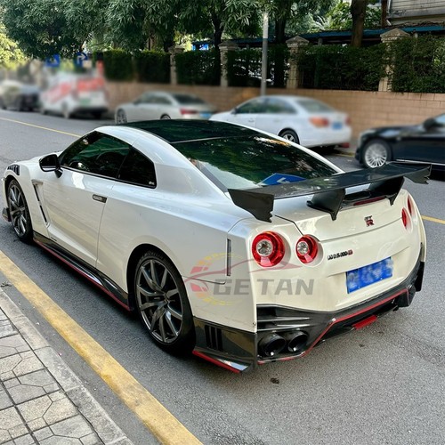 For GTR R35 Carbon Fiber Rear Trunk Wing Nismo Style Carbon Fiber Rear Wing - Picture 7 of 8