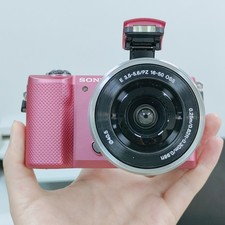 SONY Alpha a5000 Black Mirrorless Digital Camera w/16-50mm Lens English Pink