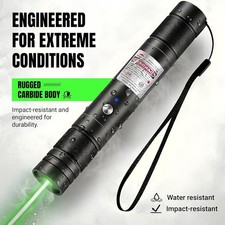 HITEKK High Power Green Laser Pointer  Tactical Long Range Green Laser Pointer