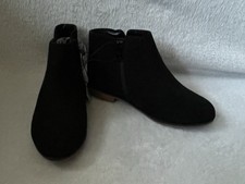 Cat  Jack Boots Opal Girls Sz 1 Booties Zipper Black Flaw