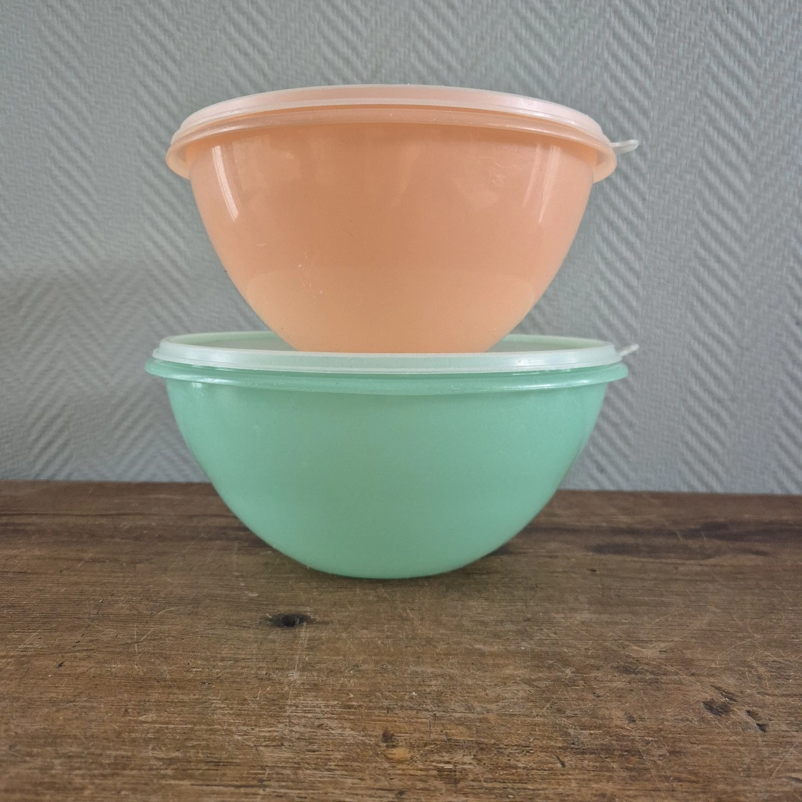 Vintage Tupperware bowl set, pastel containers bowls bowls