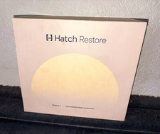 Hatch Restore 2 Standard Digital Alarm Clock Night Light White Dome Plastic