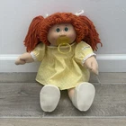 vintage 1985 Coleco Cabbage Patch doll red hair green eyes pacifier satin tag
