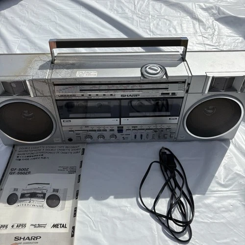 Sharp Stereo Radio Cassette GF-500Z Made in Japan 1983
