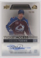 2021 Credentials Ticket Access Autos Acetate 26/99 Devon Toews #TA-DT Auto u2v
