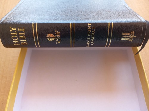 HCSB GROSSDRUCK KOMPAKTE BIBEL, SCHWARZES GEBUNDENES LEDER von Holman Bibelstab Sehr guter Zustand - Bild 5 von 10