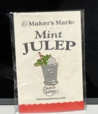 MAKER'S MARK Mint Julep Pin Enamel For Hat, Lapel, Bags