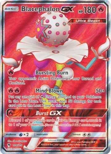 Moderately Played, English Pokemon Holo Blacephalon GX - 199/214 - Full Art Ultr