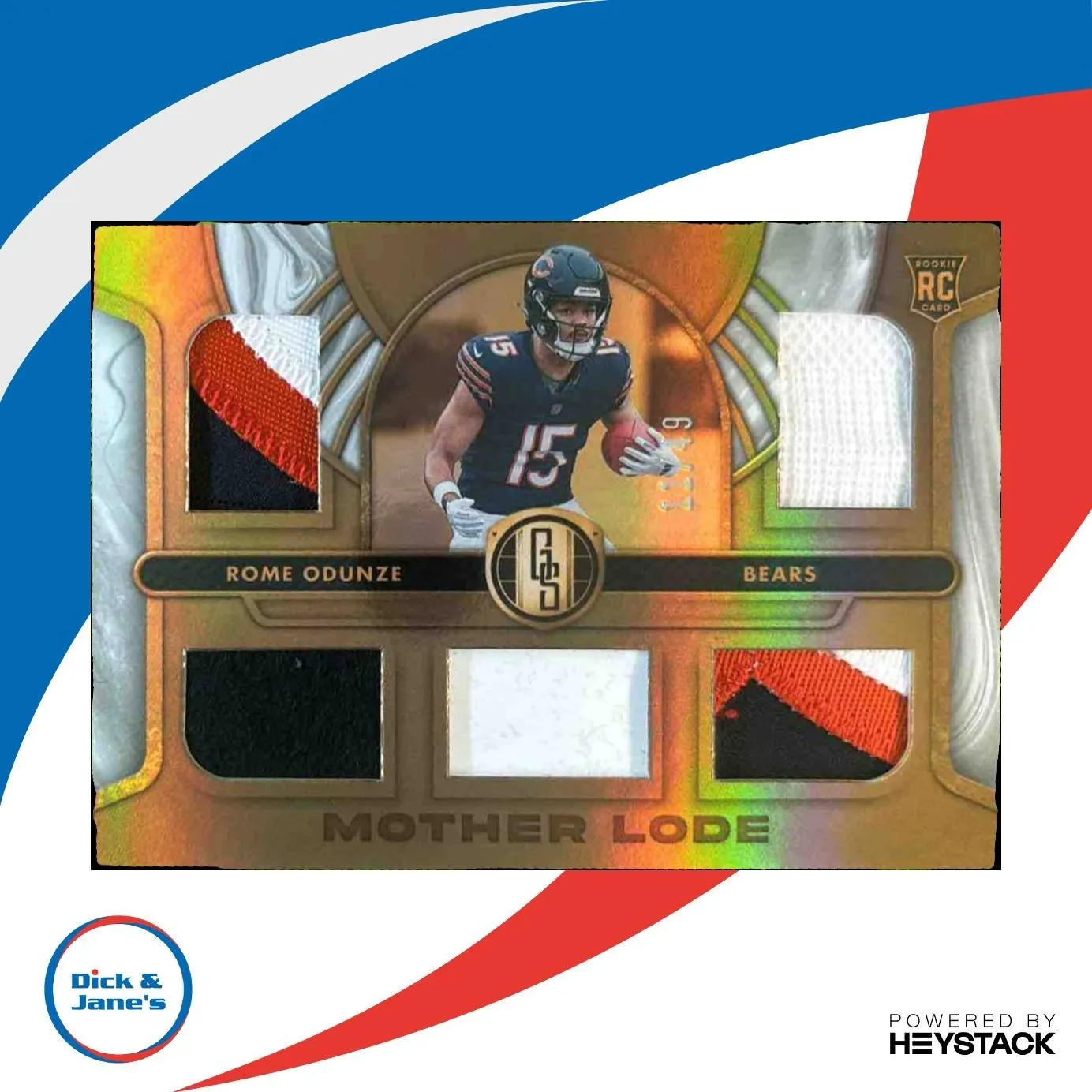 Rome Odunze Panini Gold Standard Mother Lode Memorabilia #MLROE Base