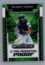 Echedry Vargas 2025 Leaf Optichrome Baseball 1/1 Pre Production Proof