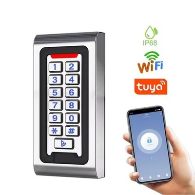WiFi Tuya App  Metal Keypad 125KHz EM/ID Standalone  Access Controller
