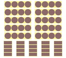 Match Striker Paper with Adhesive Match Striker Sticker Sheet Honeycomb Patte...