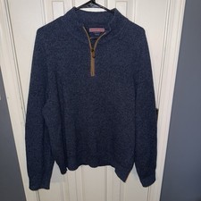 Vineyard Vines Men's Blue Pullover Wool Sweater Size Large