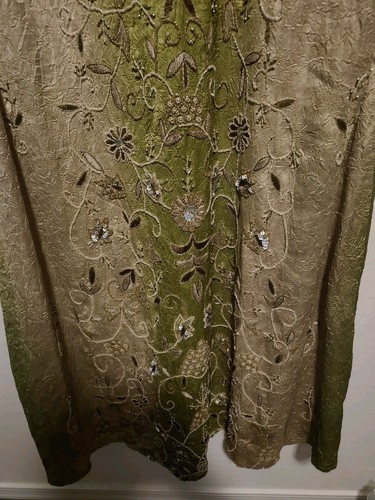 Festival Indian Formal Dress Glassbeads Hippy Embroidered Sequins Vintage Boho - Picture 7 of 12