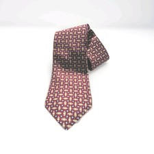 Burgundy Mens Chaps Tie 4"X58" All Silk Made In USA Hand Made