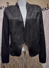 womens black cropped blazer jacket Medium