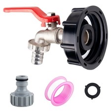 1/2" Leakproof Brass IBC Tank Fittings 13cm x 9cm x 6cm, Gold 