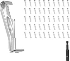 5 Inch Heavy-Duty Gutter Hangers, Rain Gutter Hangers with a Pre Inserted Rust R