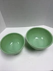 Fire King 2000 Swirl jadeite 8" & 9”mixing bowls Lot