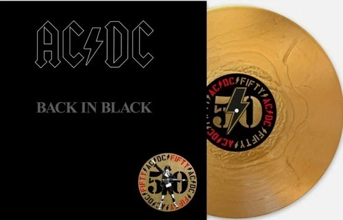 AC/DC Back In Black LP Album vinyl record 180g Limited Gold 50th Anniversary