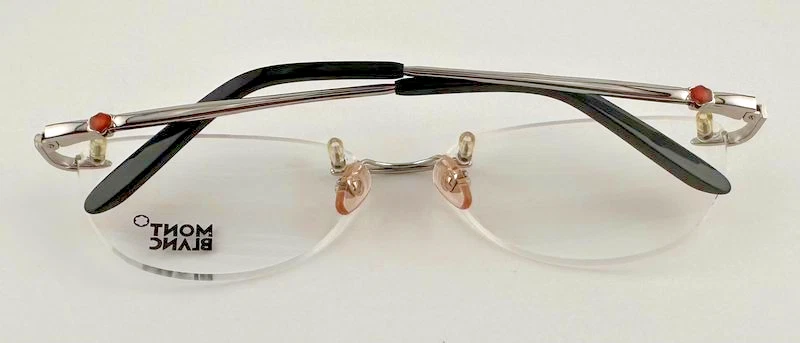 Monturas de gafas Montblanc sin montura 2-4/11 MB 377 016 rojo/plateado 56-16-135 Foto 4 de 4