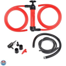 Multi-Use Siphon Fuel Transfer Pump Kit for Gas Oil and Liquids