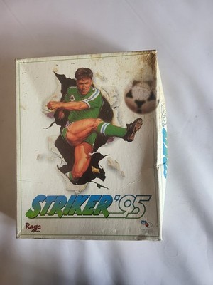 Striker 95 PC Big Box Floppy Disk Edition DOS Vintage Retro Soccer Game Rage