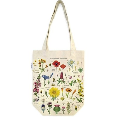 Cavallini Papers & Co. TB/WF Wildflowers Tote Bag Tragetasche, Canvas, multi,...