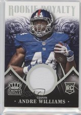 2014 Panini Crown Royale Rookie Royalty Materials Prime 55/99 Andre Williams r0m