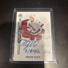 2020-21 sp authentic future watch inscribed /50 morgan geekie 
