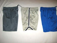 Lot Of 3 Pair Boys Mesh Athletic Shorts Youth 6-7-8