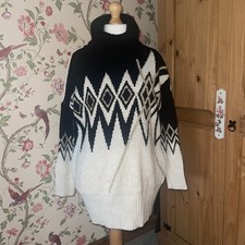 River Island Ladies Size Small Over Sized Long Line Jumper In Great Condition