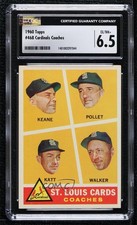 1960 Topps Johnny Keane Howie Pollet Ray Katt Harry Walker #468 CGC 6.5 2d2