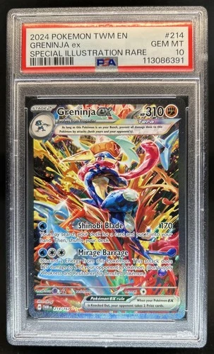 2024 Pokemon Twilight Masquerade Greninja ex #214/167 PSA 10 GEM MINT