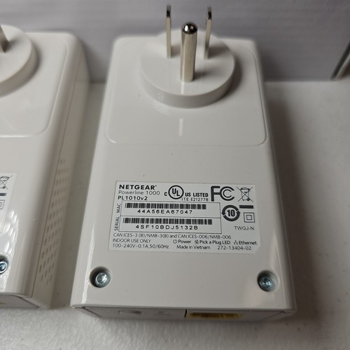 Netgear PL1010-100PAS PowerLINE 1000 Mbps, 1 Gigabit Port Network Adapter - Photo 10/10