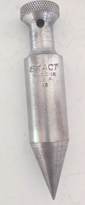 VINTAGE  EXACT 12 STEEL PLUMB BOB HAND TOOL USA MADE