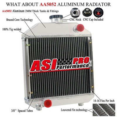 Aluminum Radiator for Yanmar YM2000 YM240 YM1700 Tractor 124460-44501 US STOCK