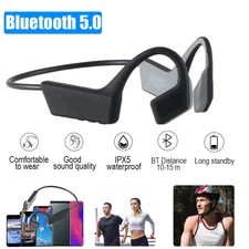 Bluetooth 5.0 Bone Conduction Headset Wireless Outdoor Sport Open Ear Headphones